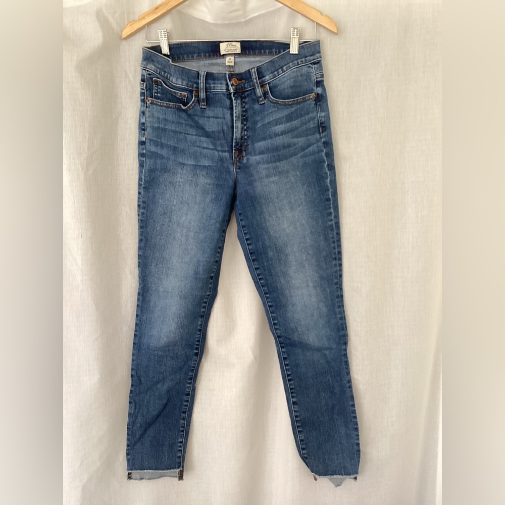 J. Crew 9” High-Rise Toothpick Jeans